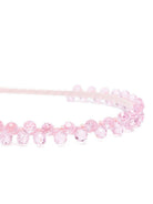 Cerchietto per capelli per bambina Ermanno Scervino Junior rosa con decorazione a perline Z9G004 7753 0092 ERMANNO SCERVINO KIDS 