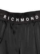 Pantaloni per bambina John Richmond Junior nero con logo RGP25207PA BLACK JOHN RICHMOND JUNIOR 