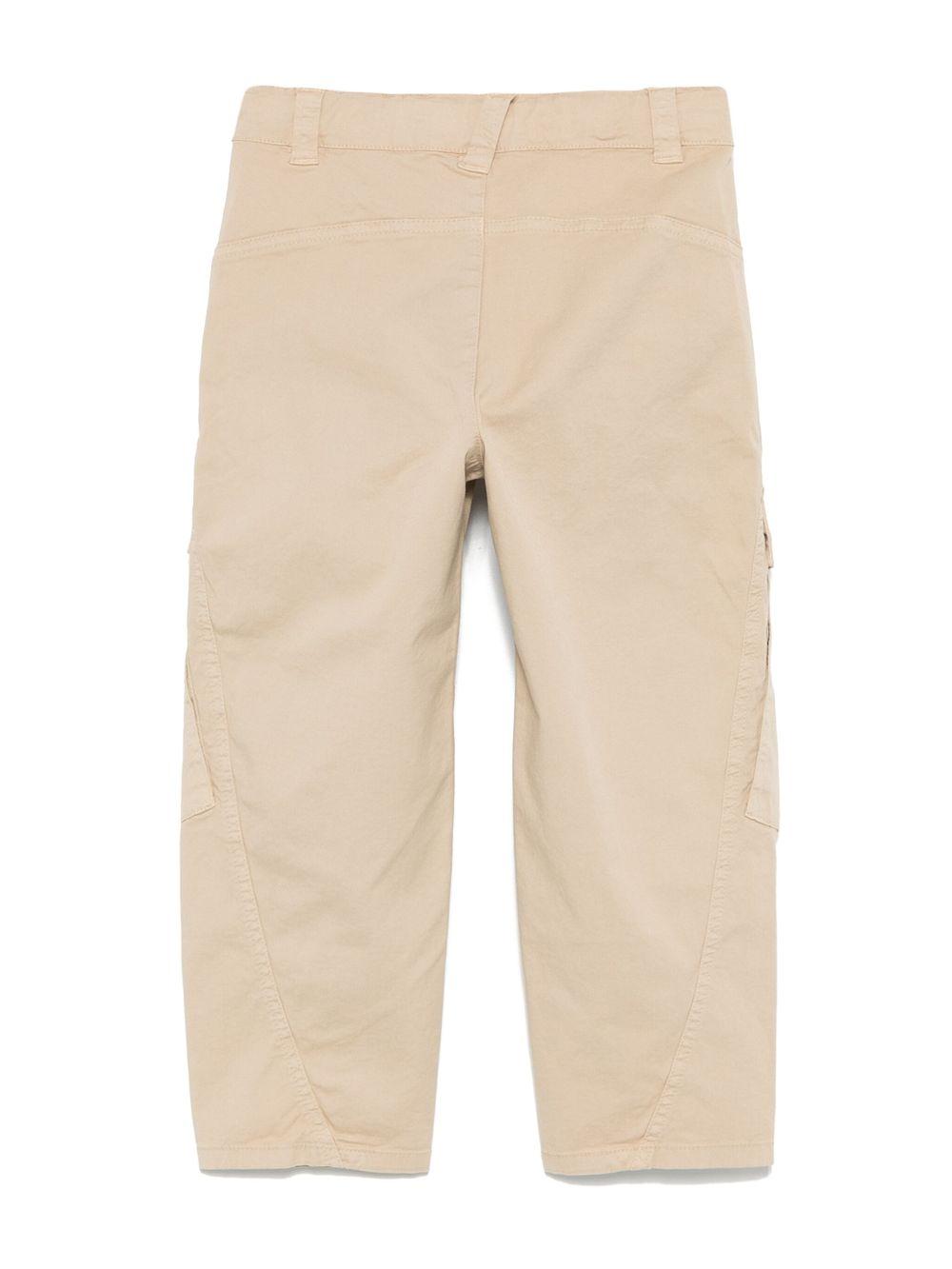 Cargo in cotone per bambino Aspesi Kids beige con targhetta con logo S25079PLC6058 127 ASPESI 