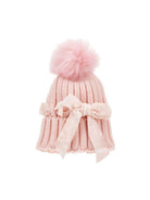 Cappello per bambina Monnalisa Kids rosa con pompom 17H005 8064 0091 MONNALISA KIDS 