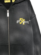 Felpa con zip per bambino Off-White Kids grigia 44BBE001S26F004 010 OFF WHITE KIDS 