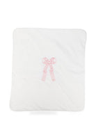 Coperta per neonata Elisabetta Franchi La Mia Bambina bianco con detaglio ricamato ENCO0810JF054 0285 ElISABETTA FRANCHI KIDS 