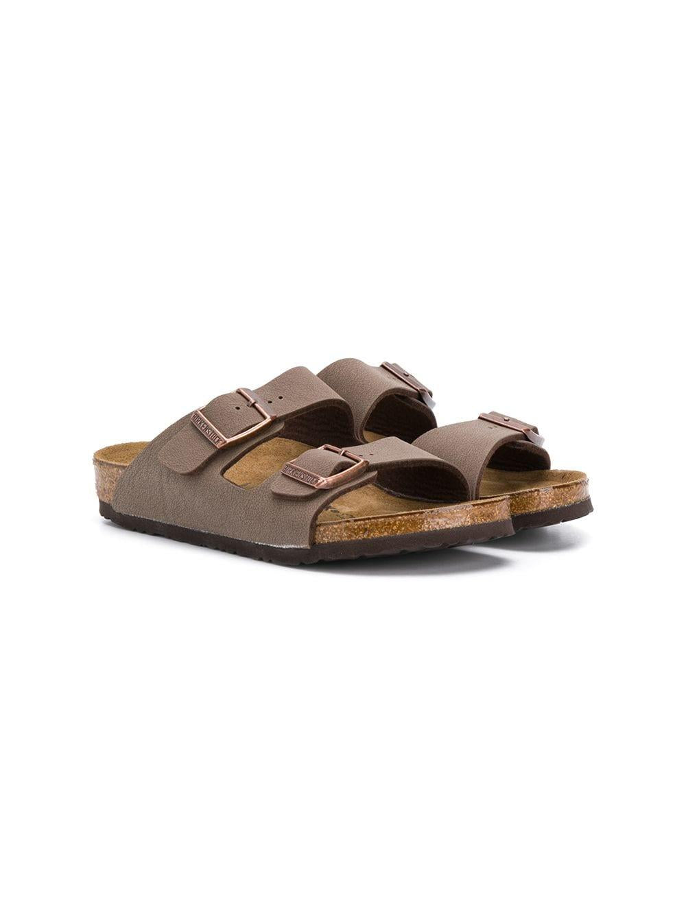 Ciabatte per bambini Birkenstock Kids marrone con fibbia 552893 MOCHA BIRKENSTOCK KIDS 