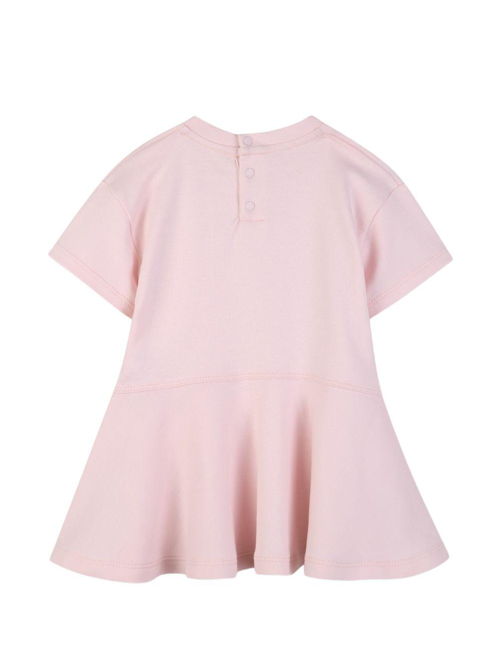 Abito per neonata Givenchy Kids rosa con chiusura con bottoni H31175 44Z GIVENCHY KIDS 