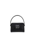 Borsa tote per bambina DKNY Kids nera con logo con strass D62685 09B DKNY KIDS 