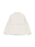 Giacca per bambino K-Way Kids P. Broen beige con due tasche laterali a fessura K5124ZW 634 K-WAY KIDS 