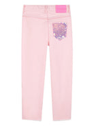 Pantaloni per bambina Billieblush rosa con tasche in paillettes U21846 S51 BILLIEBLUSH KIDS 