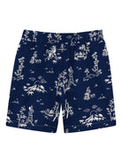 Bermuda per bambino Kenzo Kids blu con stampa grafica all-over K61650 84N KENZO KIDS 