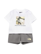 Completo per neonato The North Face multicolore con stampa logo NF0A8G1D 3N81 THE NORTH FACE KIDS 