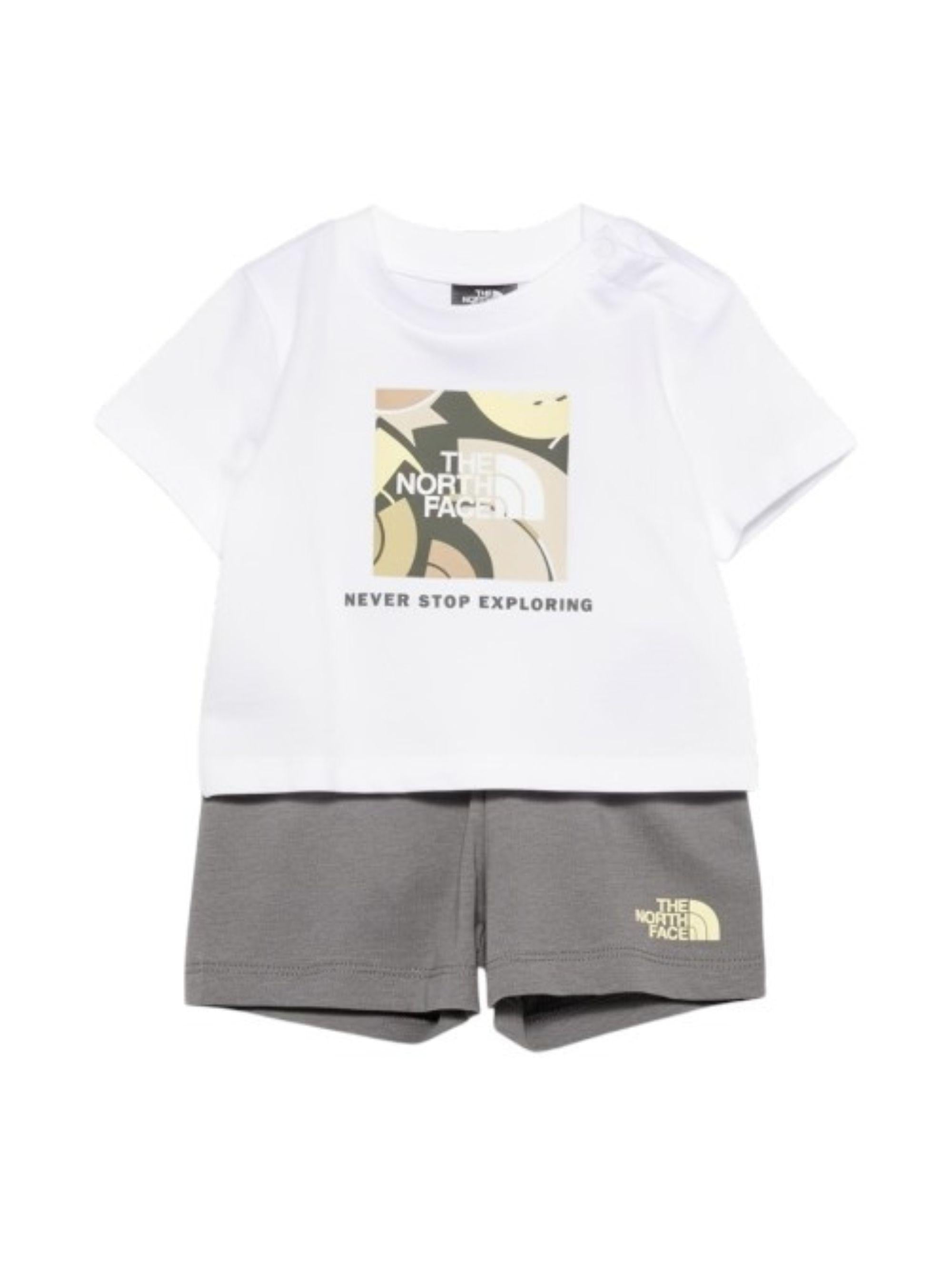 Completo per neonato The North Face multicolore con stampa logo NF0A8G1D 3N81 THE NORTH FACE KIDS 