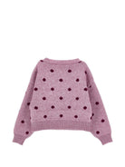 Maglione per bambina Monnalisa Kids rosa con ricamo a fiori 19H604 8061 0063 MONNALISA KIDS 