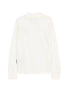 Maglione per bambino John Richmond Kids bianco con dettaglio logo ricamato RBA26170LU OFF-WHITE JOHN RICHMOND KIDS 