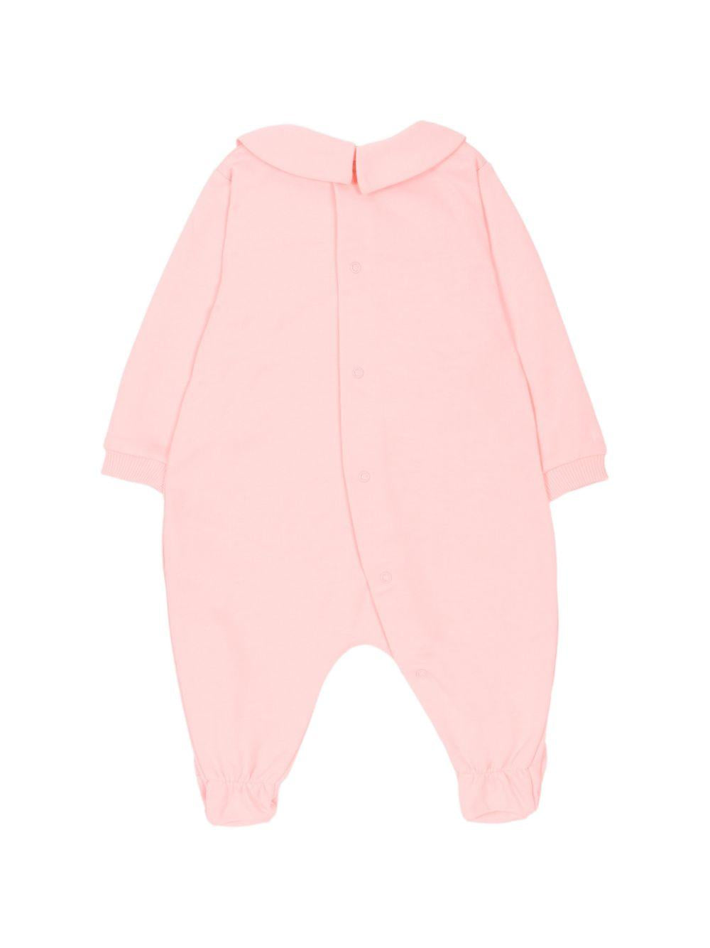 Tutina per neonato Moschino Kids rosa con stampa Teddy Bear MUY098LCA19 50209 MOSCHINO KIDS 