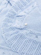Coperta per neonato Paz Rodriguez azzurra con bordo smerlato 029-123269 80 PaZ RODRIGUEZ KIDS 