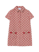 Abito per bambina Gucci Kids multicolore con tessuto GG 851670XWA8J 9369 GUCCI KIDS 
