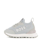 Sneakers per bambino Boss Kids grigie con dettaglio logo J52828 01F BOSS KIDS 