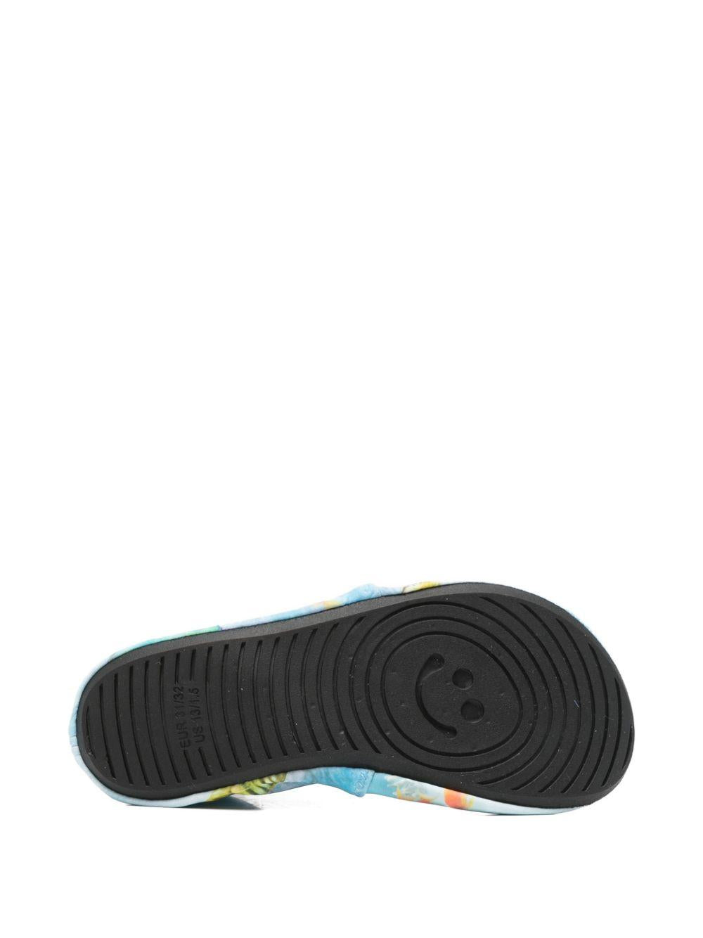 Ciabatte per bambino Molo azzurre con design a calzino 7S26U302 9533 MOLO KIDS 
