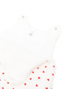Sacco nanna per neonati Petit Bateau bianco con stampa cuoricini all-over A0E14 01 PETIT BATEAU KIDS 
