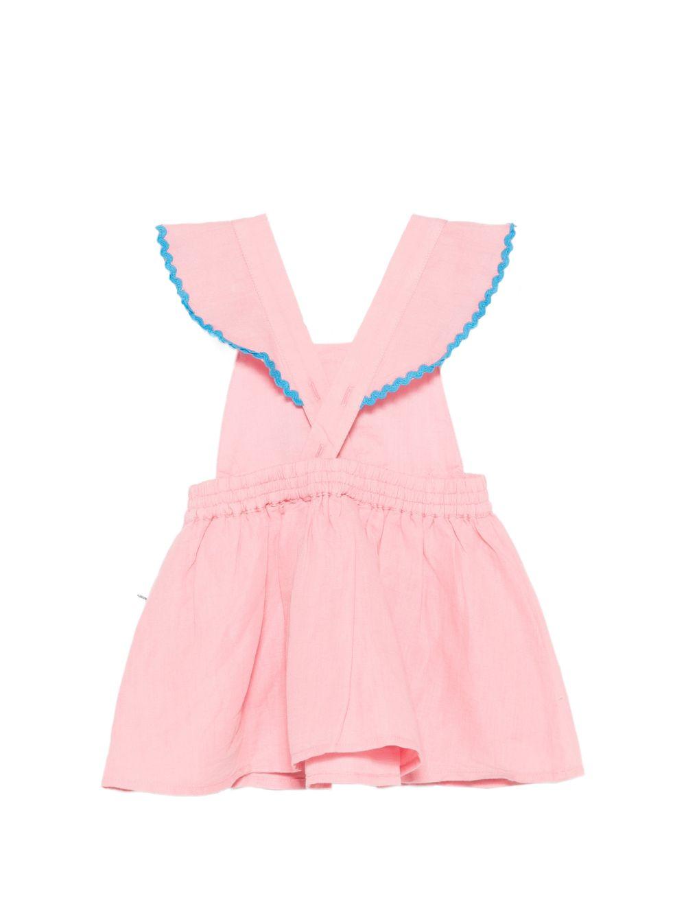 Abito per neonata Stella McCartney Kids rosa con dettagli con volant TY1122 Z0138 509 STELLA McCARTNEY KIDS 