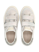 Sneakers May School per bambina Golden Goose Kids grigio con dettagli glitter F00198F008077 65157 GOLDEN GOOSE KIDS 
