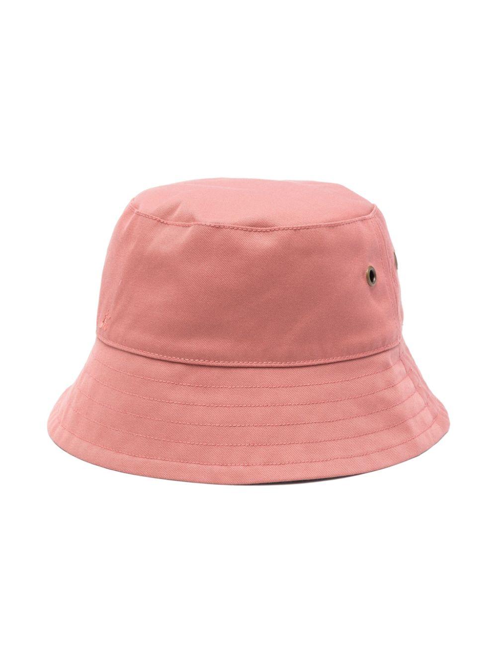 Cappello da pescatore con logo ricamato per bambina Bonpoint rosa con antivento S05GACW00004 024A BONPOINT KIDS 