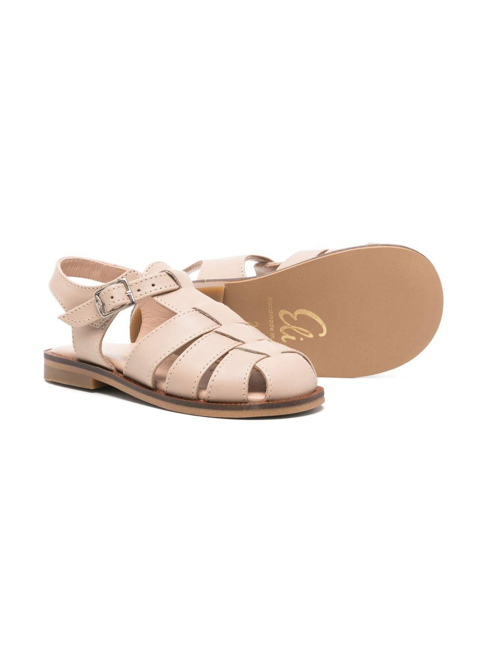 Sandali per bambina Eli1957 Crab beige con chiusura con fibbia 2535AE COCCO Eli Kids 