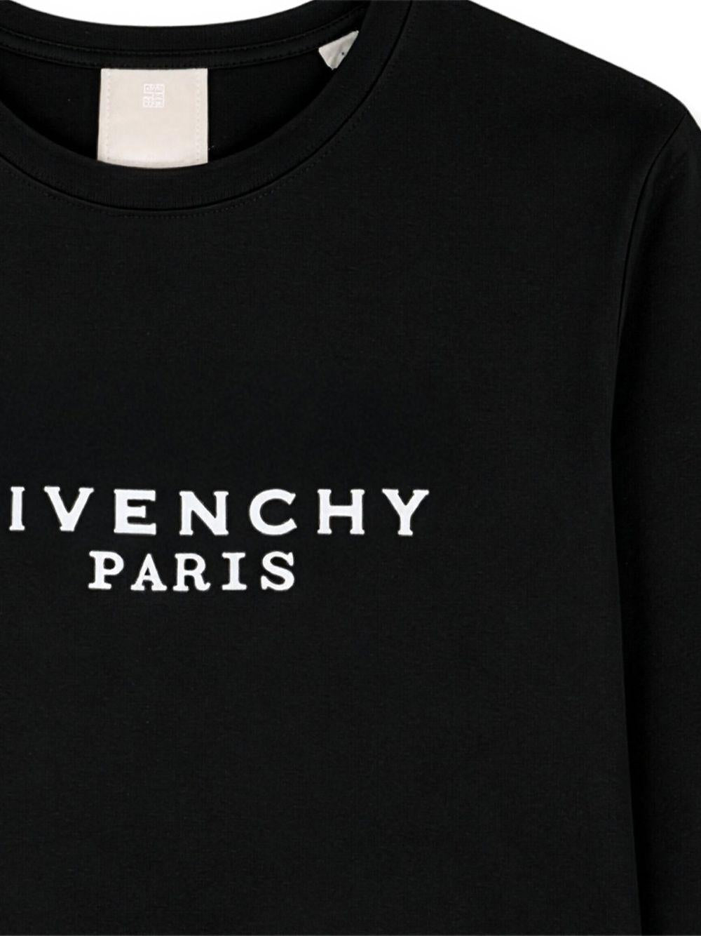 T-shirt per bambino Givenchy Kids nero con stampa logo sul davanti H31321 09B GIVENCHY KIDS 