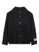 Camicia per bambino Givenchy Kids nera con applicazione con logo a contrasto H30941 09B GIVENCHY KIDS 