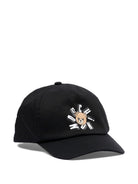 Cappello da baseball per bambini Moschino Kids nero con logo HVX01NLOA00 60100 MOSCHINO KIDS 