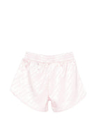 Shorts per bambina Off-White Kids rosa con stampa logo 44GCB009S26F002 683 OFF WHITE KIDS 