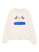 Felpa per bambino Burberry Kids bianca con stampa 8110651 B8620 BURBERRY KIDS 