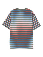 T-shirt per bambino Stella McCartney Kids multicolore con logo a righe TX8S11 Z3152 999 STELLA McCARTNEY KIDS 