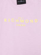 T-shirt per neonati John Richmond Junior lilla con logo RIP25002TS LILLA JOHN RICHMOND KIDS 
