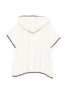 Accappatoio per bambini Bonpoint bianco con logo ricamato sul davanti S06BACK00001 103 BONPOINT KIDS 