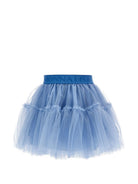 Gonna per bambina Monnalisa Kids blu con trama in tulle 17HGON T9945 0057 MONNALISA KIDS 