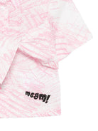 Camicia per bambina MSGM Kids rosa con stampa grafica all-over S6MSJGSI124 MS070 MSGM KIDS 