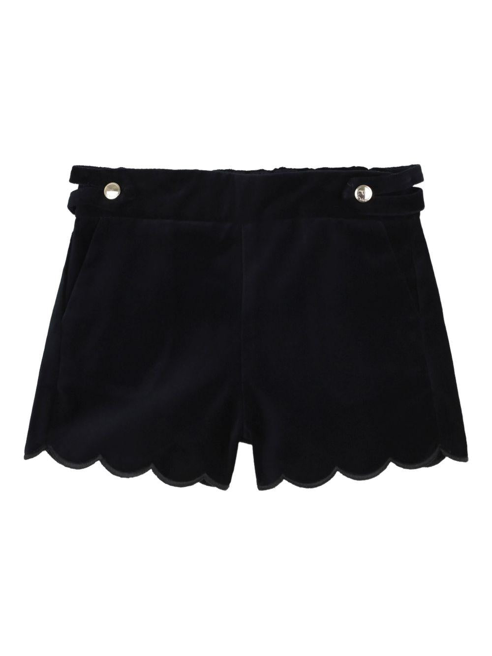 Set t-shirt e shorts per neonata Chloé Kids multicolore con logo ricamato C20719 N68 CHLOE' KIDS 