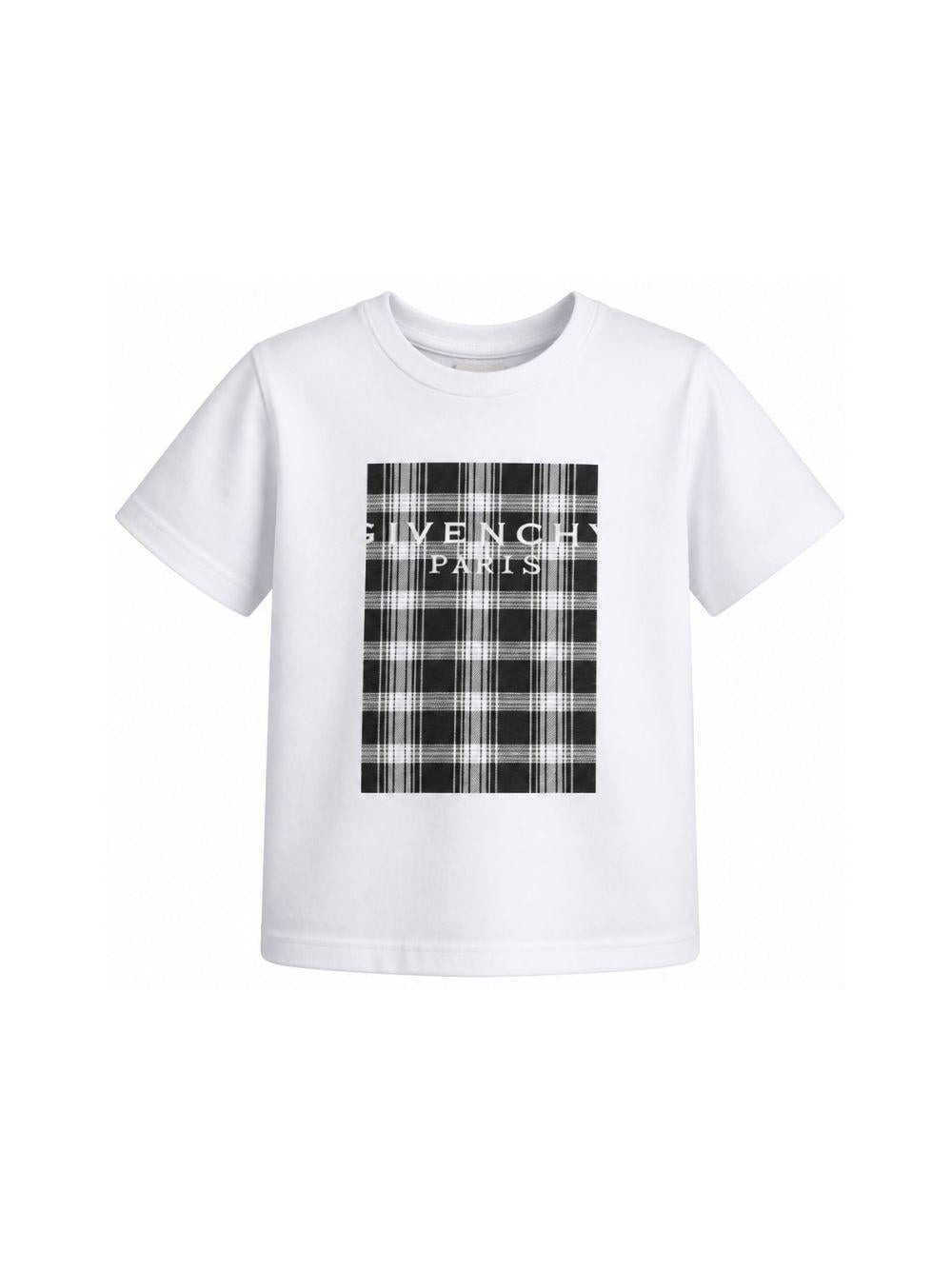 T-shirt per bambino Givenchy Kids bianca con stampa grafica H31340 10P GIVENCHY KIDS 