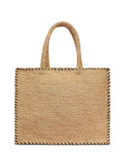 Borsa Colette MC2 Saint Barth beige con logo a contrasto COL0013 09045L MC2 ST. BARTH KIDS 