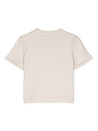 T-shirt per neonata Donsje Jarne beige con ricamo sul petto 4081802 00133 DONSJE 