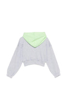 Felpa per bambina MSGM Kids grigia con logo sul davanti S6MSJGHS025 271/01 MSGM KIDS 