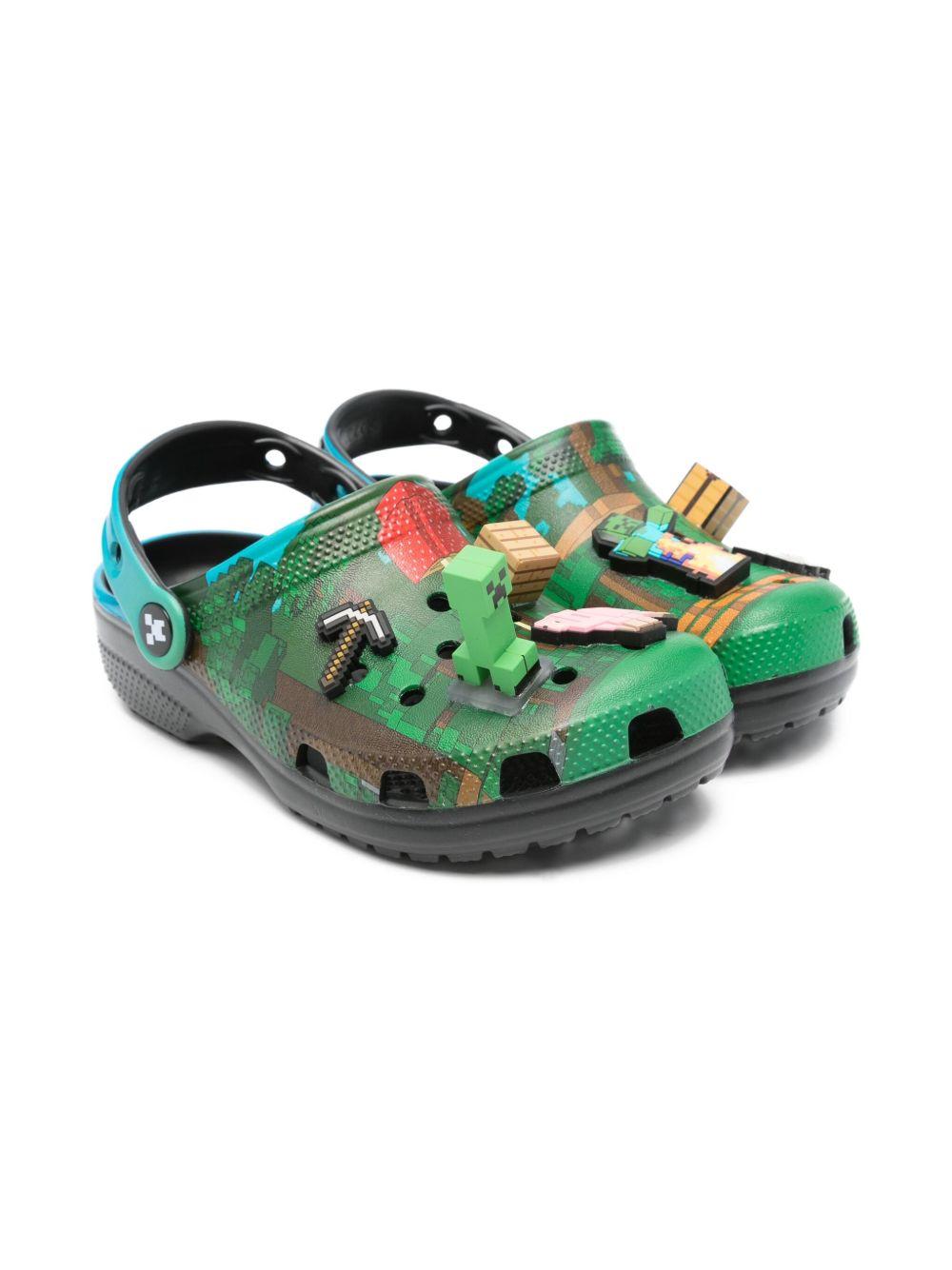 Clogs Minecraft Classic per bambino Crocs Kids multicolore con decorazione Jibbitz 210830 MLT CROCS KIDS 
