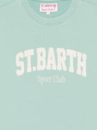 Felpa da donna MC2 Saint Barth verde con applicazione logo STD0001 01234L MC2 ST. BARTH 