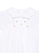 Tutina per neonati Mariella Ferrari bianca con dettagli ricamati PLO13BIS 305 MARIELLA FERRARI KIDS 