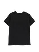 T-shirt da bambino Moschino Kids nera con stampa logo HZM058LAA03 60100 MOSCHINO KIDS 