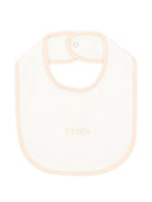 Set tutina, berretto e bavaglino per neonati Fendi Kids bianco con stampa orsetto BUK167 ST8 F0TU9 FENDI KIDS 