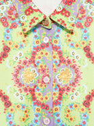 Camicia per bambina Versace Kids multicolore con testa di Medusa 10181691A13148 5PC00 VERSACE KIDS 