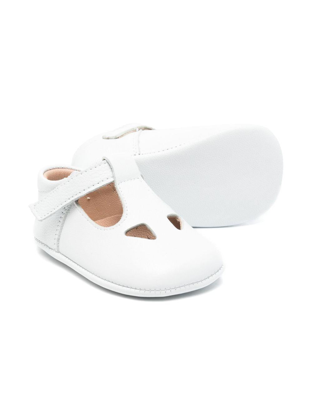 Scarpe primi passi per neonati Eli1957 bianche traforate 0375AL BLANCO Eli Kids 