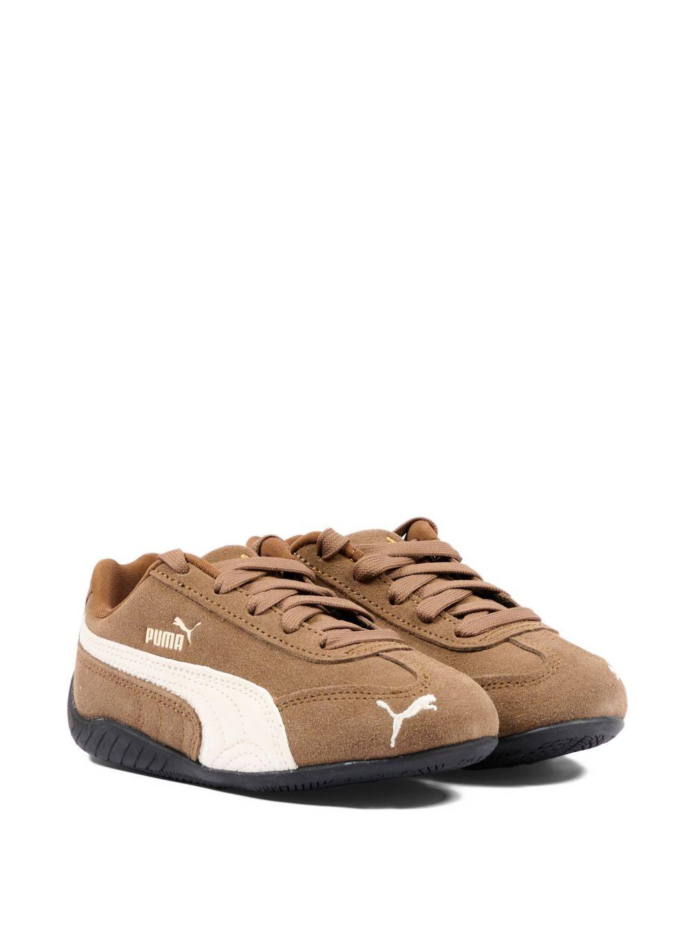 Sneakers per bambini Puma Kids marroni con logo dorato 401699 24 PUMA KIDS 