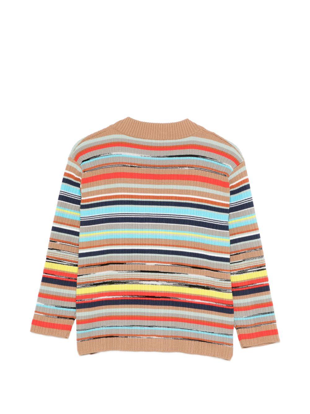 Cardigan per bambino Missoni kids multicolore a maniche lunghe con scollo a V MY9P00 X0264 999 MISSONI KIDS 